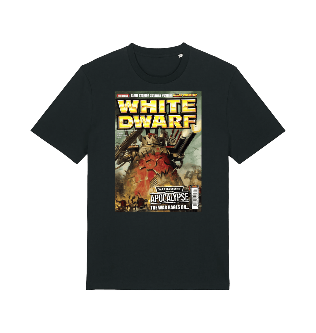 Black Printed T-shirt Front